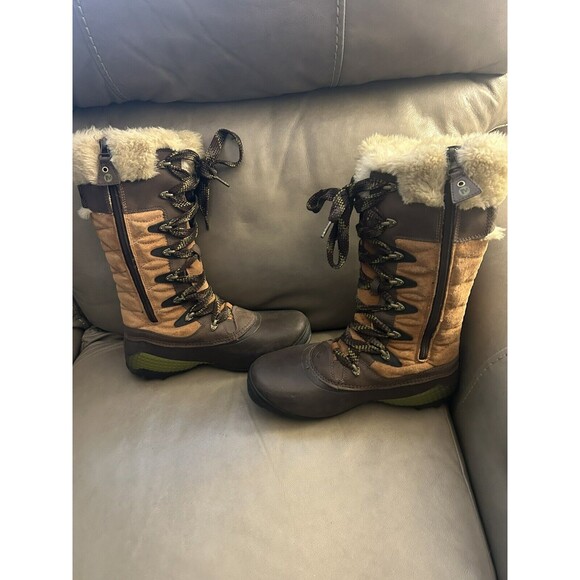 Merrell Winterbelle Peak Waterproof Suede Boots Easy full Zip in & Out size 7 - Picture 4 of 5